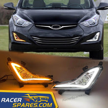 LED DRL Daytime Running Light Fog Lamps Fit For Hyundai Elantra Sedan 2014-2016 dr15