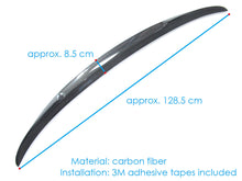 RacerSpares Carbon Fiber Rear Trunk Spoiler Wing for For 2017-2021 BMW G30 530i 540i F90 M5 bm119