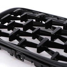 RacerSpares Front Kidney Grille Diamond Grill Glossy Black For BMW F48 F49 X1 Series 2016-2019