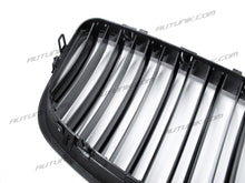 RacerSpares Glossy Black Front Kidney Grill Grille Dual Slats for BMW E70 X5 E71 X6 2007-2013 fg144