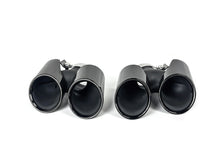 Black Exhaust Tips For Porsche 911 Carrera 991.2 2016-2018
