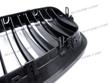 RacerSpares Glossy Black Front Kidney Grill Grille Dual Slats for BMW E70 X5 E71 X6 2007-2013 fg144