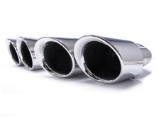 Rear Siver Exhaust Tips For Porsche Cayenne V6 Long Pipe 2014-2017