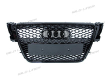 Gloss Black Honeycomb RS5 Style Front Bumper Grille Grill for AUDI A5 8T 08-12 fg100