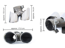Silver Exhaust Tips For Porsche 911 Carrera 991.2 2016-2018