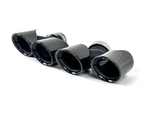 Black Exhaust Tips For Porsche 911 Carrera 991.2 2016-2018