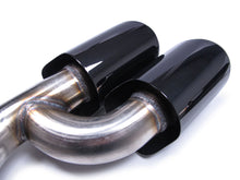 Black Exhaust Tips For Porsche Cayenne V6 Long Pipe 2014-2017