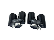Black Exhaust Tips For Porsche 911 Carrera 991.2 2016-2018