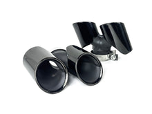 Black Exhaust Tips For Porsche 911 Carrera 991.2 2016-2018