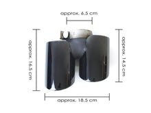 Black Exhaust Tips For Porsche 911 Carrera 991.1 2013-2015