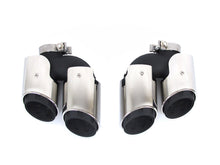 3-Layer Sport Silver Exhaust Tips for Porsche Macan Base 2.0L 2019-2023