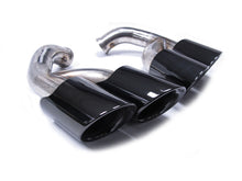Black Exhaust Tips For Porsche Cayenne V6 Long Pipe 2014-2017