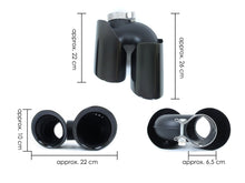 Black Rear Exhaust Tips for Porsche Macan Base 2.0L 2019-2023