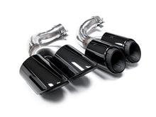 Black Exhaust Tips for Porsche Cayenne 9YA 2018-2023 Petrol