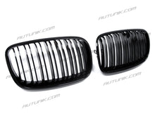 RacerSpares Glossy Black Front Kidney Grill Grille Dual Slats for BMW E70 X5 E71 X6 2007-2013 fg144