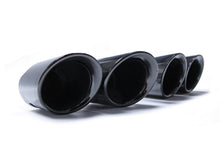 Black Exhaust Tips For Porsche Cayenne V6 Long Pipe 2014-2017