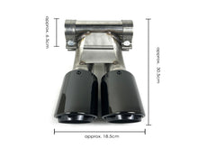 Black Sport Exhaust Tips for Porsche 981 Cayman / Boxster 2013-2016