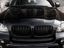 RacerSpares Glossy Black Front Kidney Grill Grille Dual Slats for BMW E70 X5 E71 X6 2007-2013 fg144