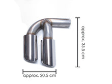 GTS Style Black Exhaust Tips for Porsche Cayenne 2019-2023