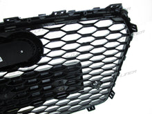 RS7 Style Front Honeycomb Mesh Grill Grille Gloss Black for Audi A7 S7 16-18 fg46