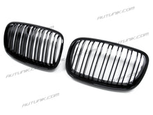 RacerSpares Glossy Black Front Kidney Grill Grille Dual Slats for BMW E70 X5 E71 X6 2007-2013 fg144