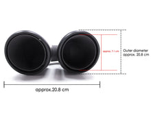 Matte Black Exhaust Tips for Porsche 958 Cayenne 92A V6 Long Pipe 2011-2014