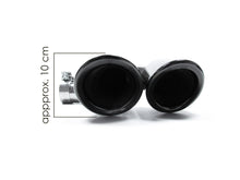 Black Rear Exhaust Tips for Porsche Cayenne 2019-2023