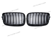RacerSpares Glossy Black Front Kidney Grill Grille Dual Slats for BMW E70 X5 E71 X6 2007-2013 fg144