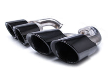 Black Exhaust Tips For Porsche Cayenne V6 Long Pipe 2014-2017