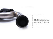 Black Exhaust Tips For Porsche Cayenne V6 Long Pipe 2014-2017