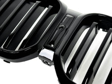 Glossy Black Front Kidney Grille Grill for BMW X3 G01 X4 G02 2022+ w/Camera fg214