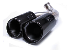 Black Exhaust Tips For Porsche Cayenne V6 Long Pipe 2014-2017
