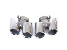 Silver Exhaust Tips For Porsche 911 Carrera 991.2 2016-2018
