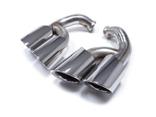Rear Siver Exhaust Tips For Porsche Cayenne V6 Long Pipe 2014-2017