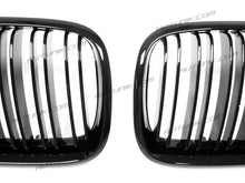 RacerSpares Glossy Black Front Kidney Grill Grille Dual Slats for BMW E70 X5 E71 X6 2007-2013 fg144