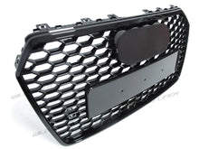 RS7 Style Front Honeycomb Mesh Grill Grille Gloss Black for Audi A7 S7 16-18 fg46