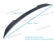 RacerSpares Carbon Fiber Rear Trunk Spoiler CS Style for BMW M4 F82 2-Door Coupe 2014-2020 bm88