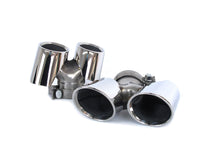 Silver Exhaust Tips For Porsche 911 Carrera 991.2 2016-2018