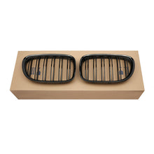 RacerSpares Gloss Black Dual Slats Front Kidney Grille Grill For BMW 7 Series F01 F02 740i 750i 760i 2009-2015