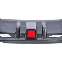RacerSpares Carbon Fiber Look Rear Diffuser Lip for Infiniti Q50 2014-2017 W/ LED Light
