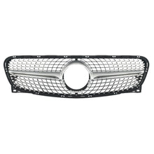 RacerSpares Diamond Style Chrome Front Grill Grille for Mercedes X156 GLA Pre-facelift 2014-2017 w/o front camera