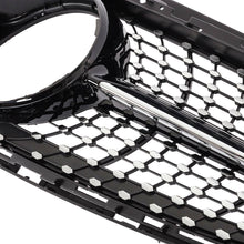 RacerSpares Black Diamond Grille Front Bumper Grill For Mercedes-Benz E-Class W212 Sedan Wagon 2014-2016 w/o front camera