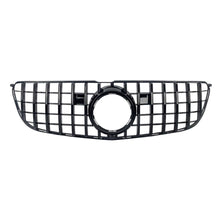 GT R Style Front Grille For Mercedes-Benz X166 GLS-CLASS 2016-2019 ALL Black