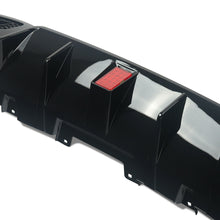 RacerSpares Brabus Style Rear Diffuser + Exhaust Muffler Tips w/ LED Light For Mercedes GLE GLS W166 X166 2016 2017 2018