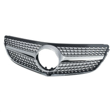 RacerSpares Diamond Style Chrome Front Bumper Grille Grill for Mercedes W207 C207 E-CLASS Coupe facelift 2014-2017 w/o front camera