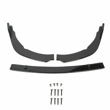 RacerSpares Glossy Black Front Bumper Lip Spoiler Splitter For Toyota Camry 2018-2022