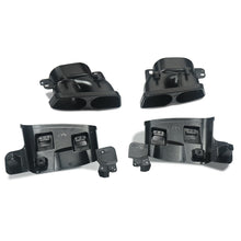 RacerSpares Brabus Style Rear Diffuser + Exhaust Muffler Tips w/ LED Light For Mercedes GLE GLS W166 X166 2016 2017 2018