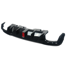 RacerSpares Brabus Style Rear Diffuser + Exhaust Muffler Tips w/ LED Light For Mercedes GLE GLS W166 X166 2016 2017 2018