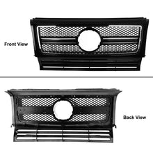 RacerSpares Honeycomb Front Bumper Grille Grill Black & Chrome Fits 1990-2018 Mercedes Benz W463 G-CLASS