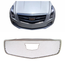 RacerSpares Front Radiator Upper Grill Overlay Chrome Bumper Grille for Cadillac ATS 2015-2019